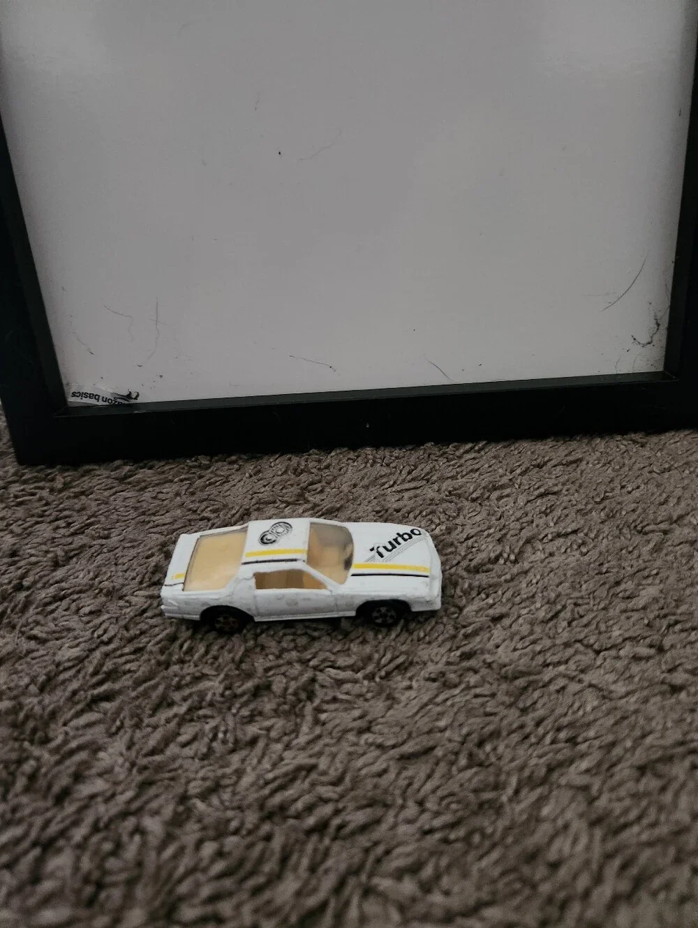 Rare unbranded Chevy Camaro 'Turbo 8' White diecast car Chevrolet F Body Tampo